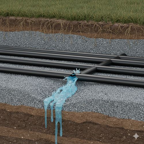 Leckage im Erdkollektor